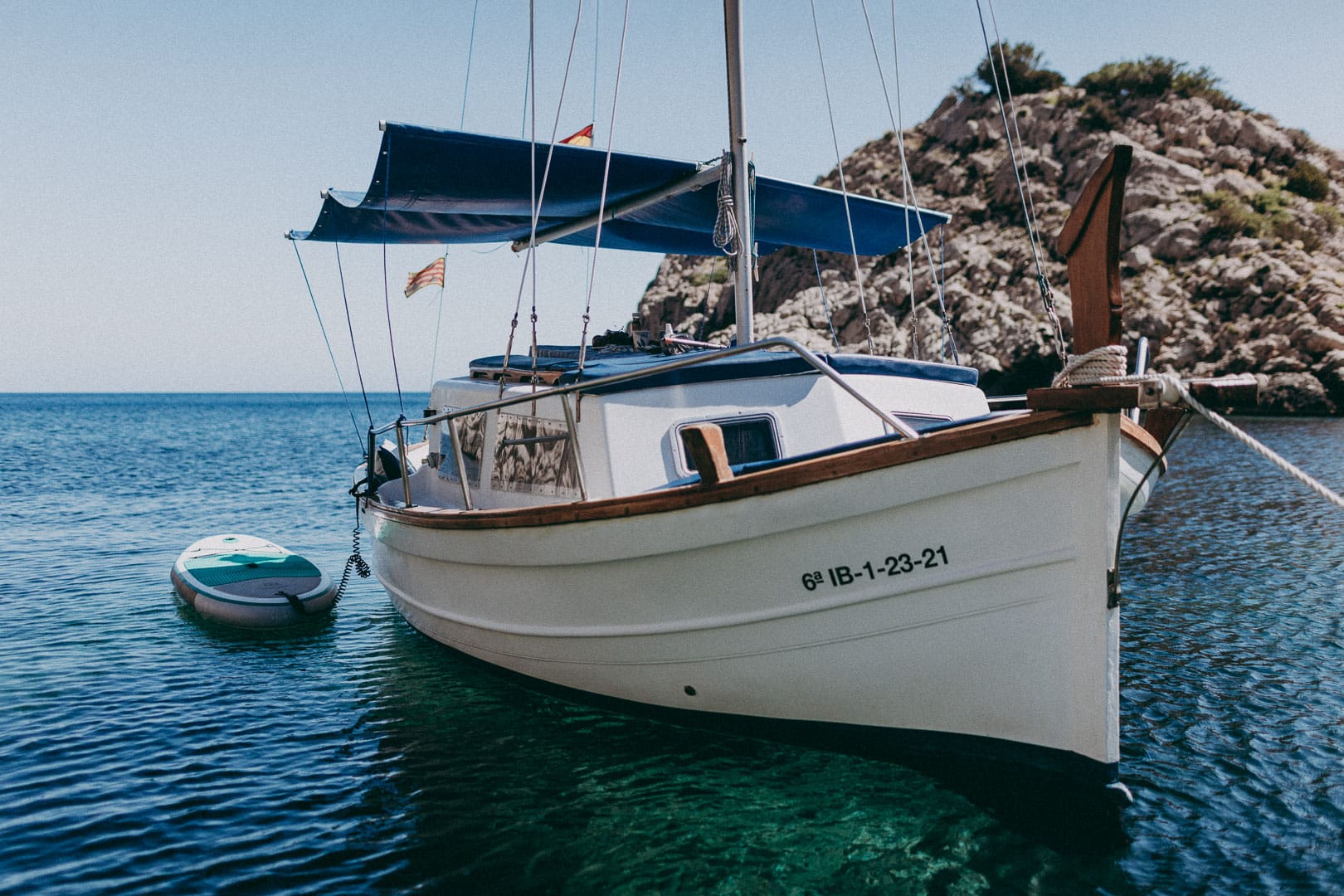 Embarcacion en alquiler para excursiones con Llaut en Sant Miguel